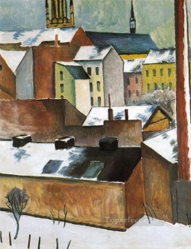 St Marys in the Snow Marie kirscheim Schnee Expressionist Oil Paintings